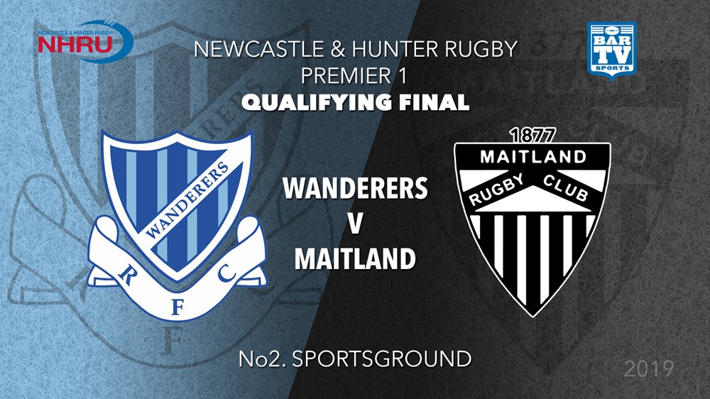 NHRU Qualifying Semi Final - Premier 1 - Wanderers v Maitland Slate Image