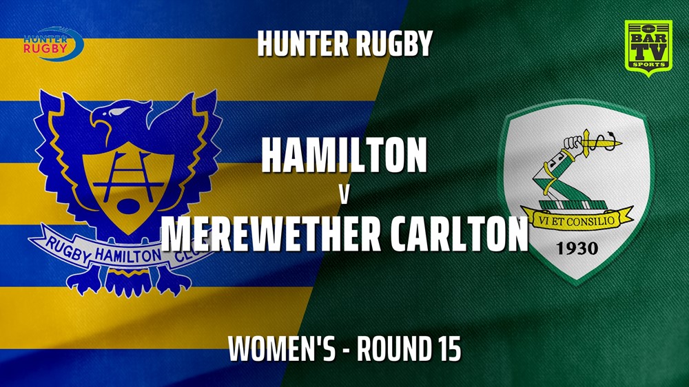 MINI GAME: Hunter Rugby Round 15 - Women's - Hamilton Hawks v Merewether Carlton Slate Image