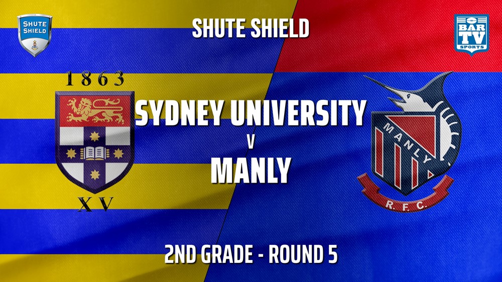 210508-Shute Shield Round 5 - 2nd Grade - Sydney University v Manly Slate Image