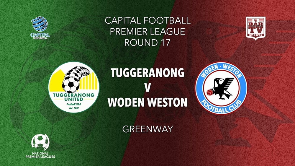 NPL Youth - Capital Round 17 - Tuggeranong United FC U20 v Woden Weston FC U20 Slate Image