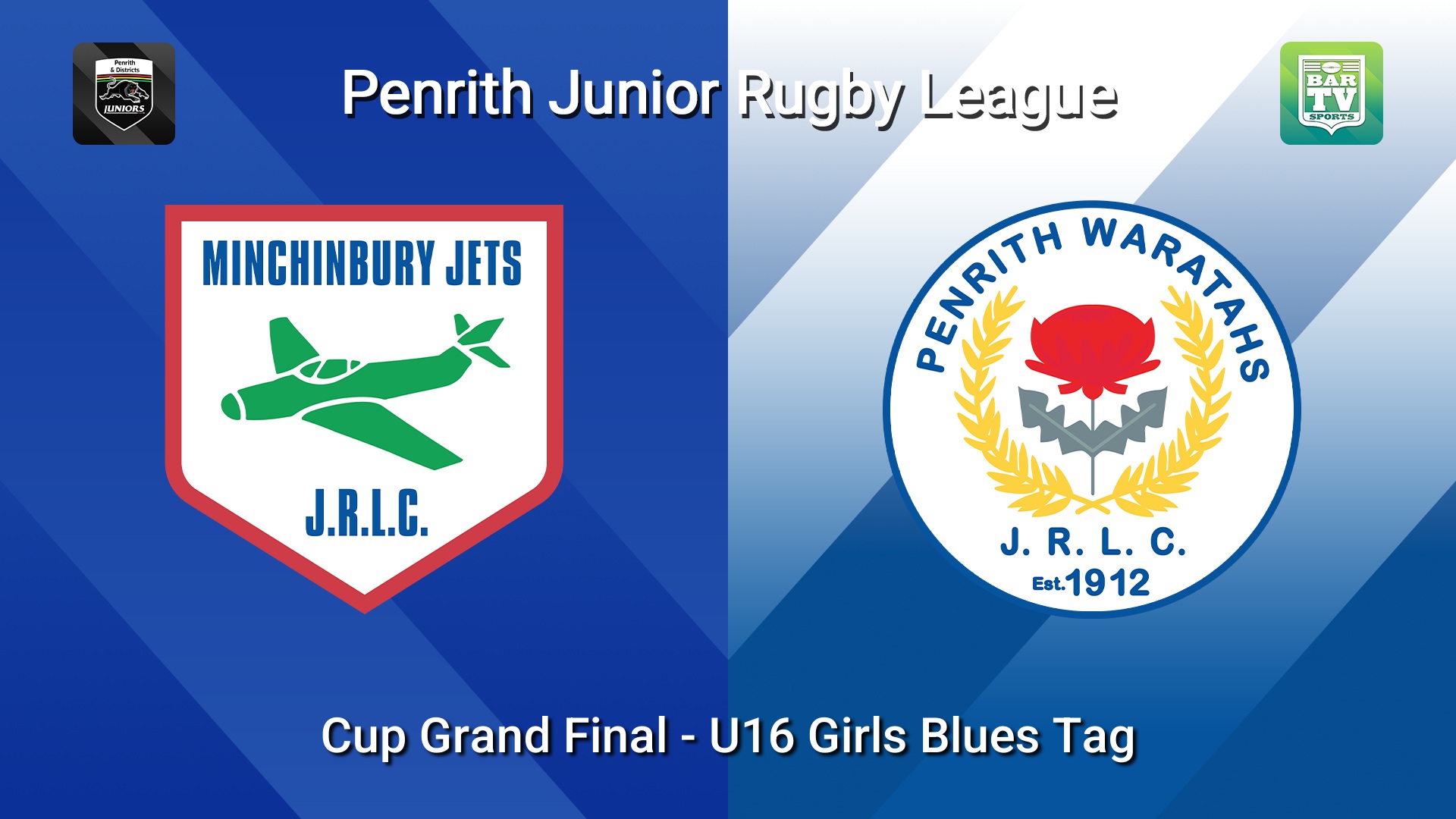 260830-video-Penrith & District Junior Rugby League Cup Grand Final - U16 Girls Blues Tag - Minchinbury v Penrith Waratahs Slate Image