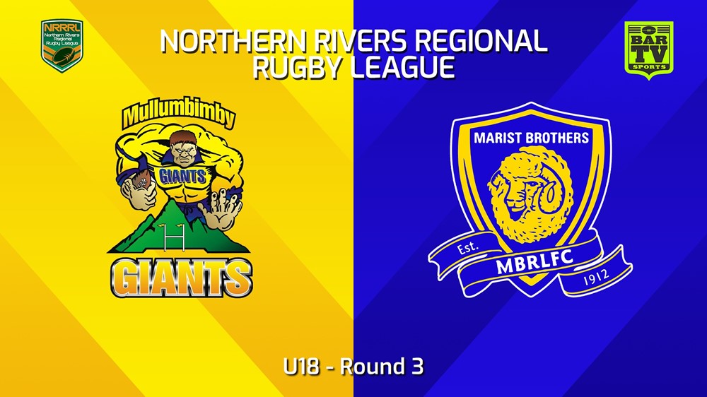 240421-video-Northern Rivers Round 3 - U18 - Mullumbimby Giants v Lismore Marist Brothers Minigame Slate Image