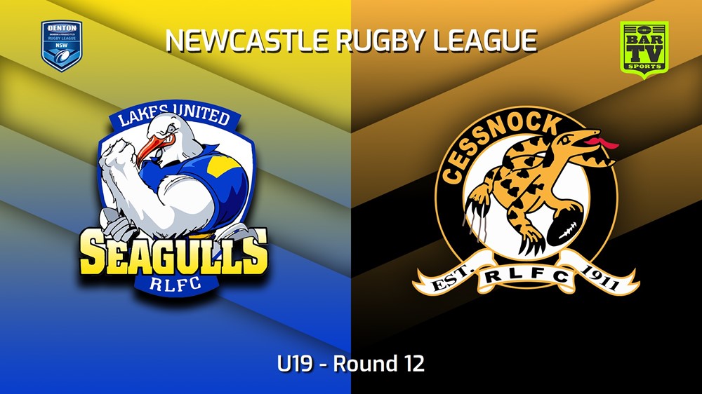 230617-Newcastle RL Round 12 - U19 - Lakes United Seagulls v Cessnock Goannas Minigame Slate Image