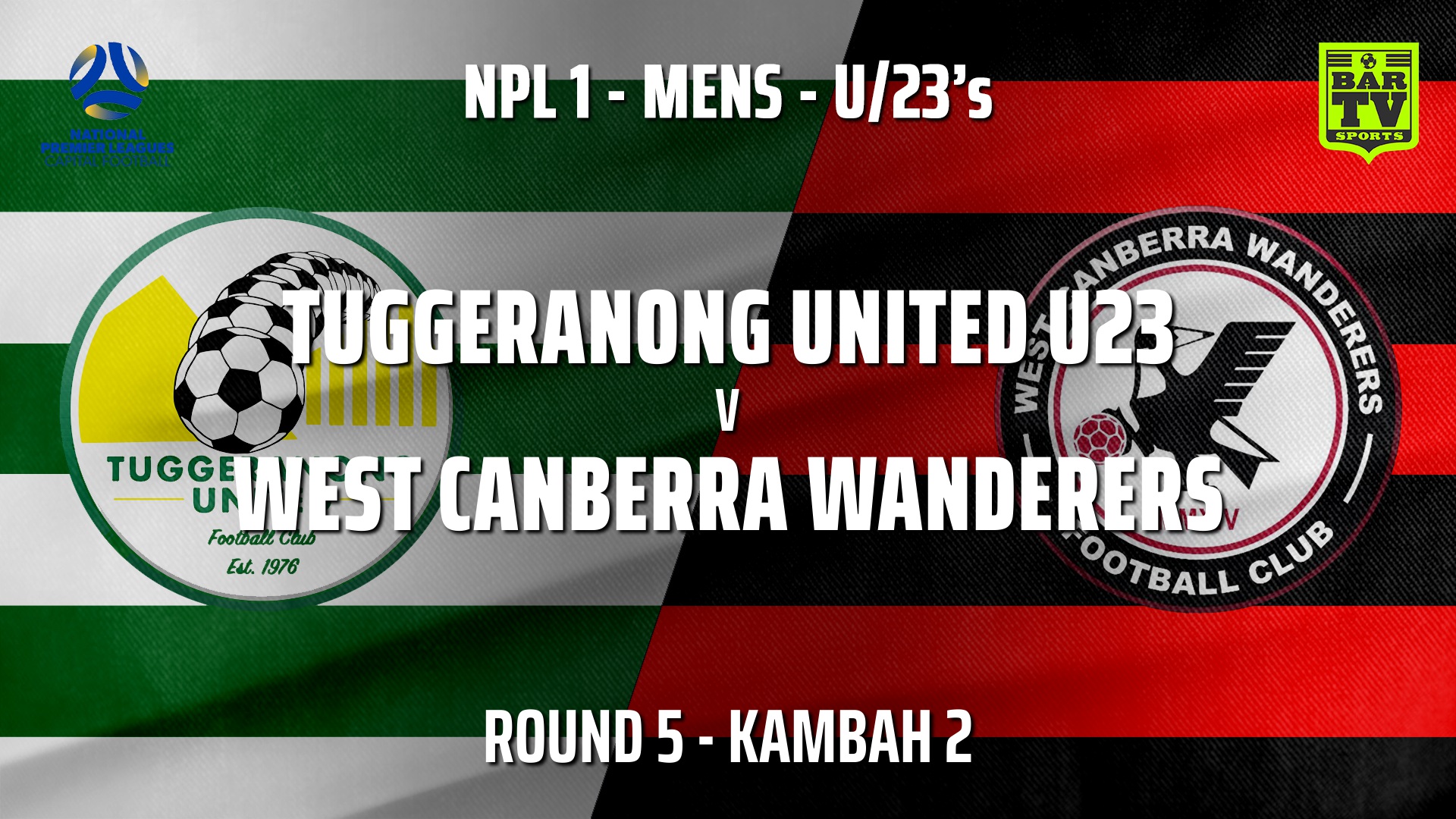 210509-NPL1 U23 Capital Round 5 - Tuggeranong United U23 v West Canberra Wanderers U23s Slate Image