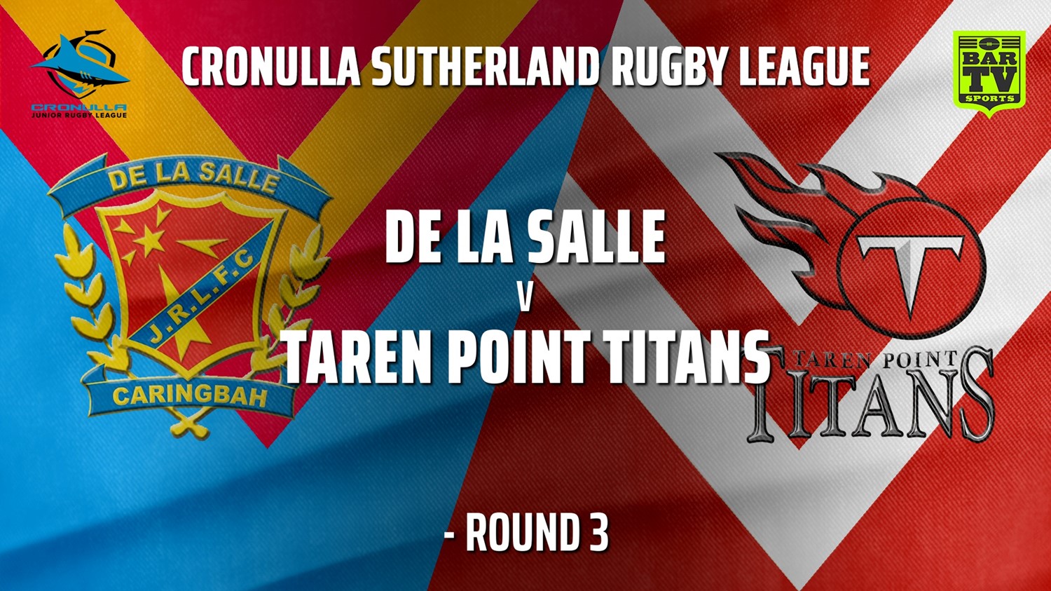 210516-Cronulla JRL Round 3- Blues Tag Under 14s Gold - - De La Salle v Taren Point Titans (1) Minigame Slate Image