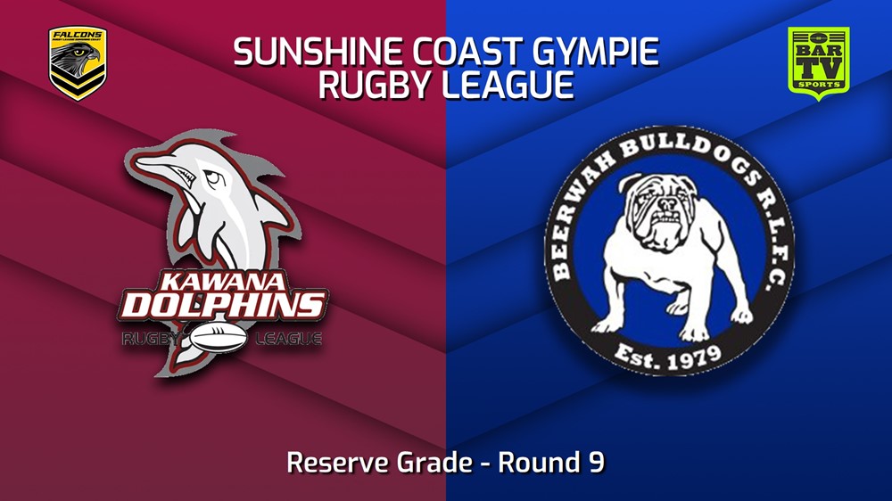 230610-Sunshine Coast RL Round 9 - Reserve Grade - Kawana Dolphins v Beerwah Bulldogs Slate Image