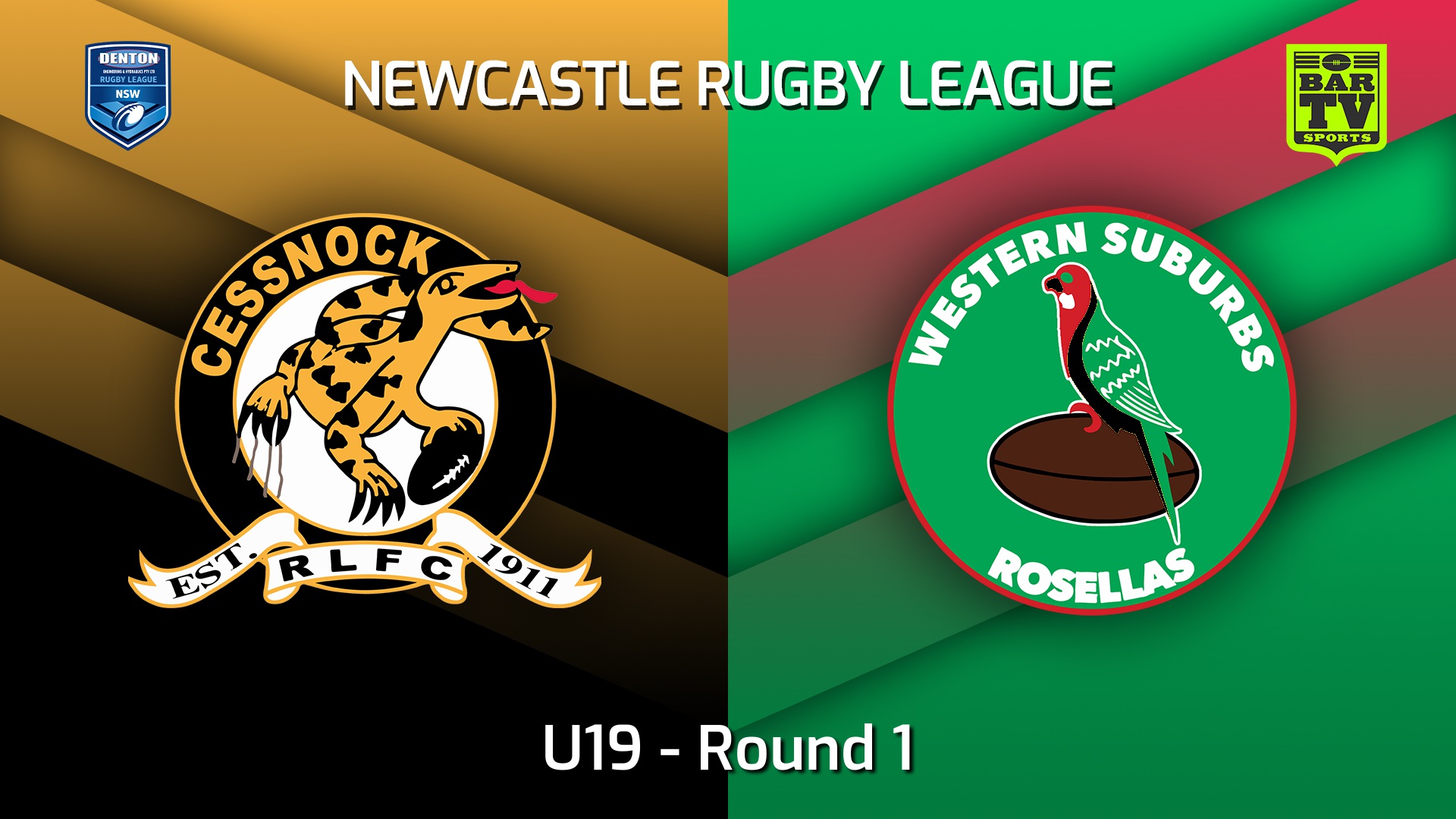 220326-Newcastle Round 1 - U19 - Cessnock Goannas v Western Suburbs Rosellas Slate Image