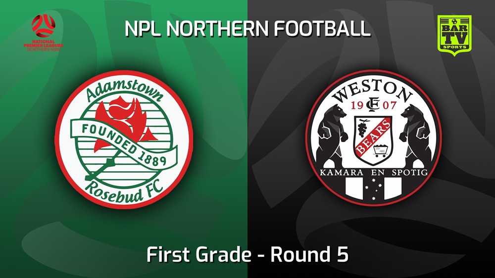 220504-NNSW NPLM Round 5 - Adamstown Rosebud FC v Weston Workers FC Slate Image