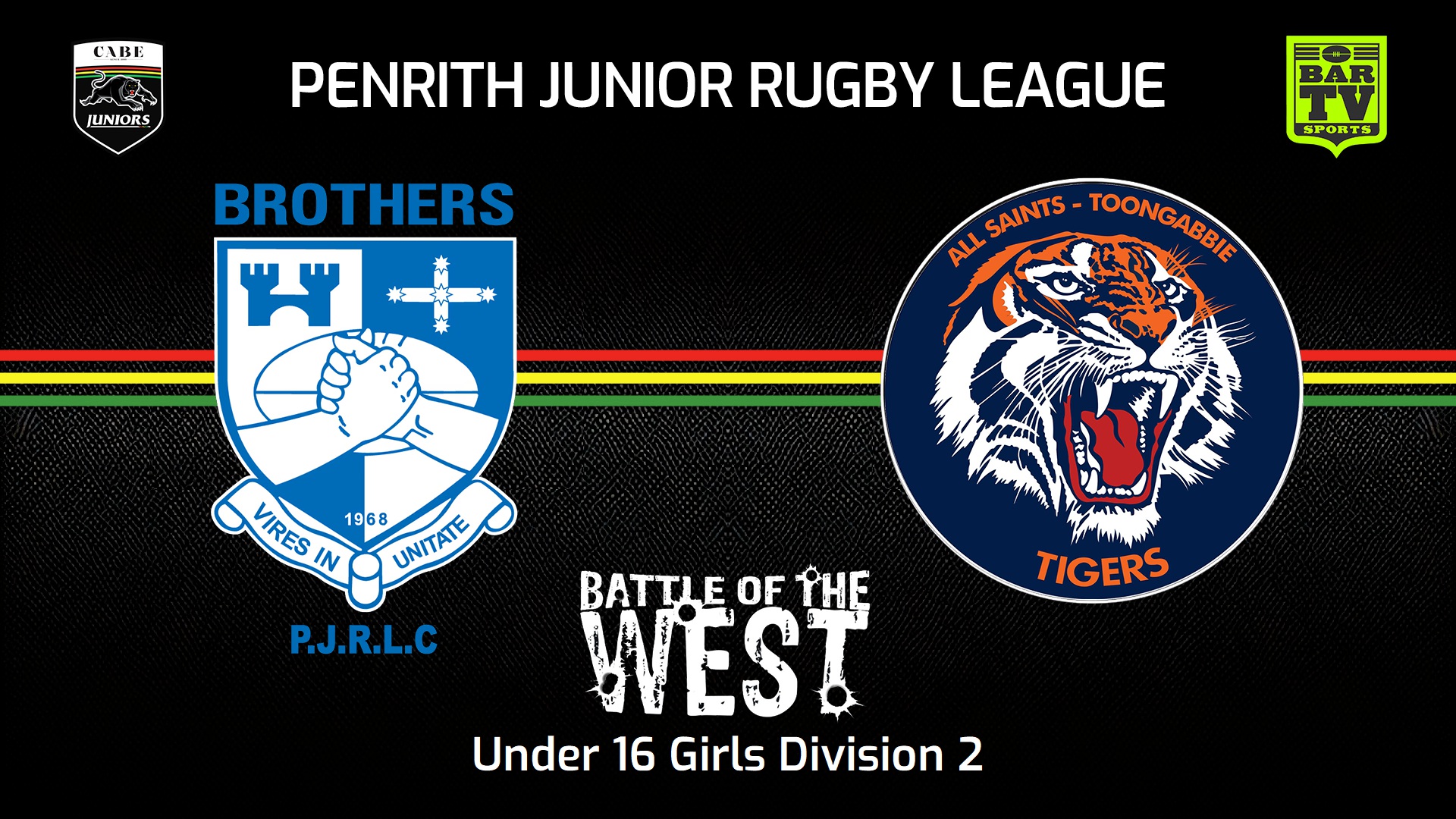 240914-video-Penrith & District Junior Rugby League Battle Of The West - Under 16 Girls Division 2 - Brothers v All Saints Toongabbie Slate Image
