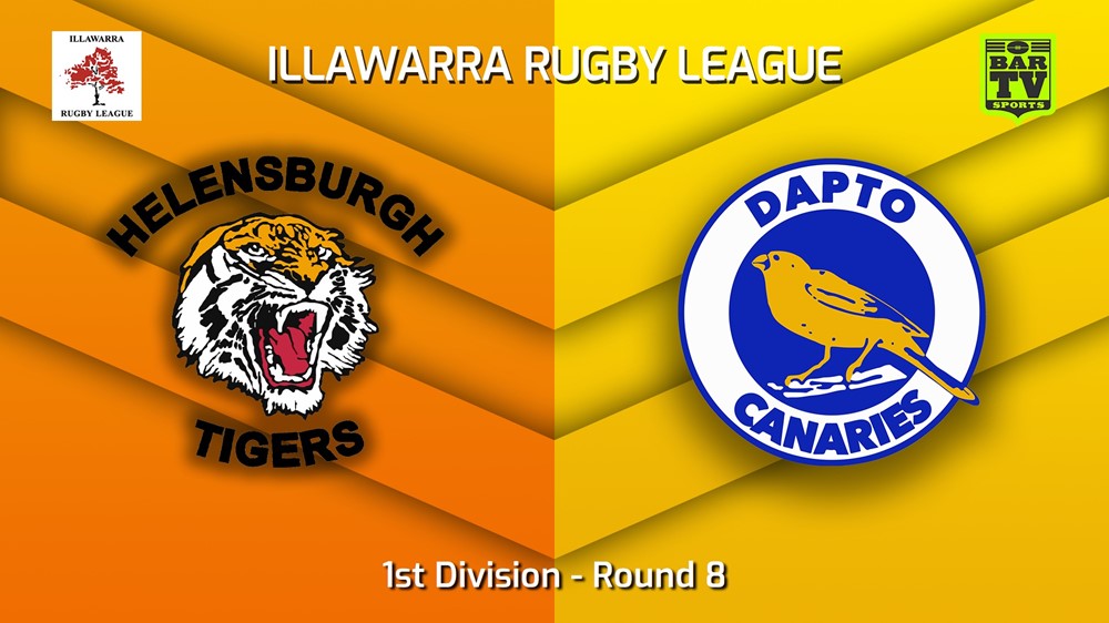 MINI GAME: Illawarra Round 8 - 1st Division - Helensburgh Tigers v Dapto Canaries Slate Image