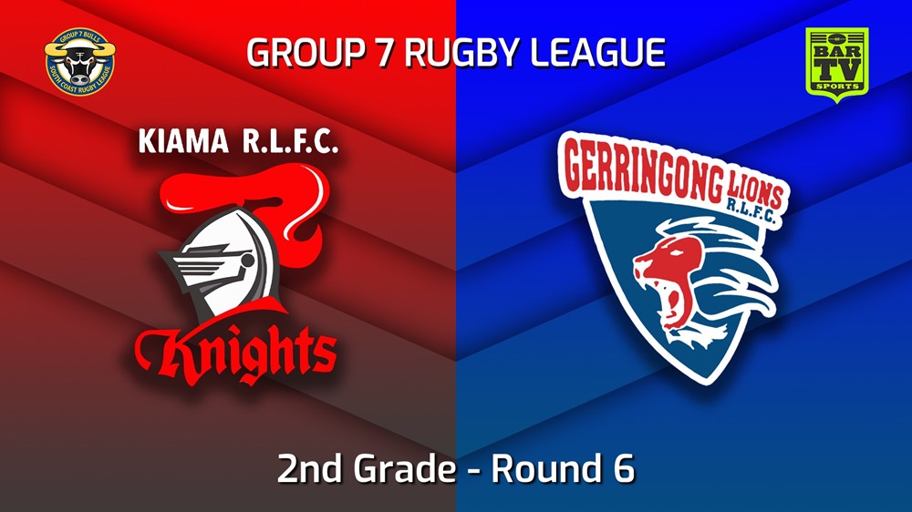 220521-South Coast Round 6 - 2nd Grade - Kiama Knights v Gerringong Lions Slate Image